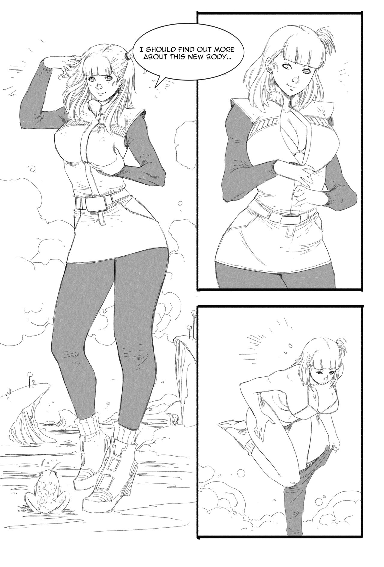 Bulma gets swapped with a Frog!? page 4 full