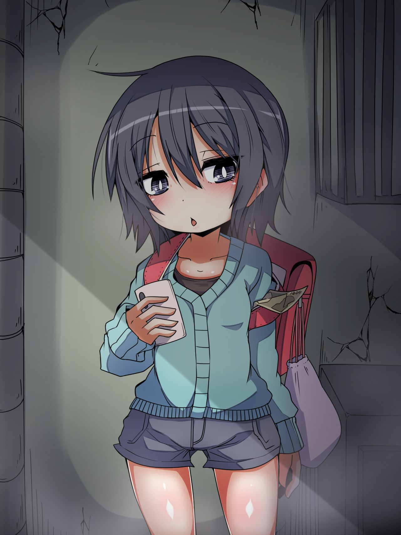 Okane o Haratteru noni Saigo made Jitto Mitete wa Kurenai Jitome JS page 5 full