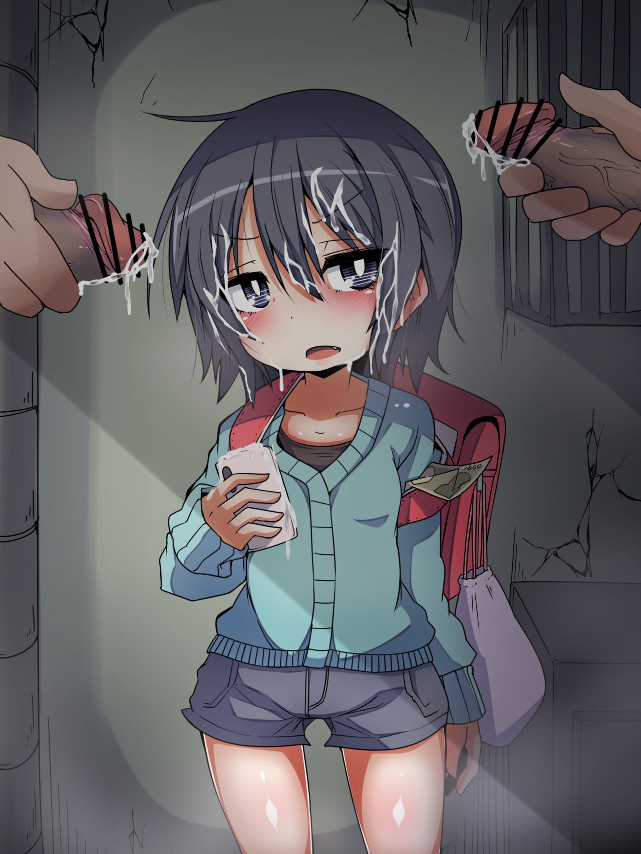 Okane o Haratteru noni Saigo made Jitto Mitete wa Kurenai Jitome JS page 8 full