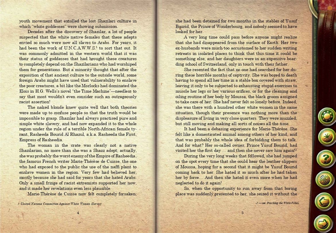 Challenging the White Fillies - Worlds of Dominations  vol. IV page 5 full