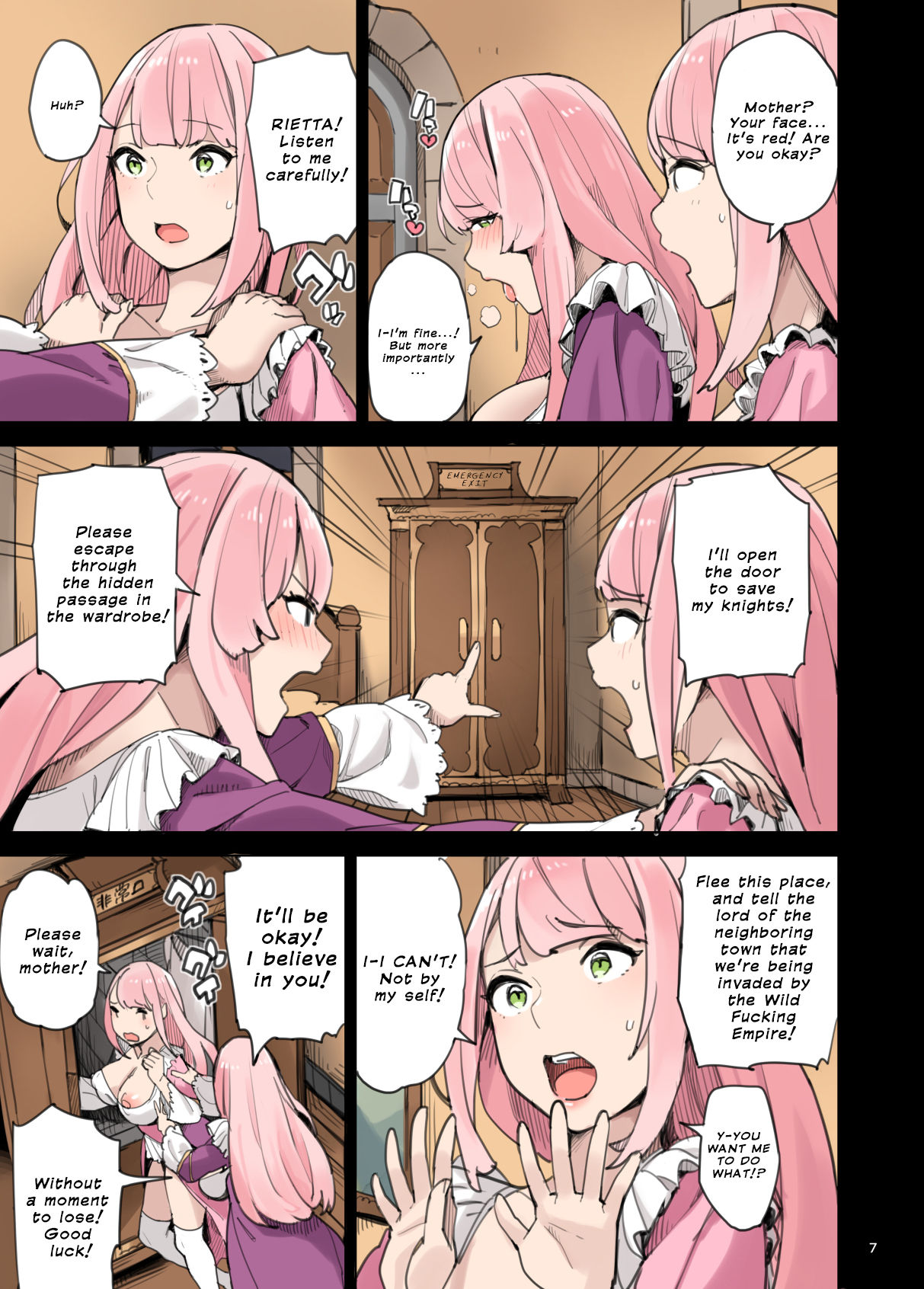 Shinryaku no Wild Ecchi Teikoku!! -Inran Dasshutsu Hen- | The Invasion of the Empire of Wild Fucking!! - Lewd Breakout Edition - page 7 full