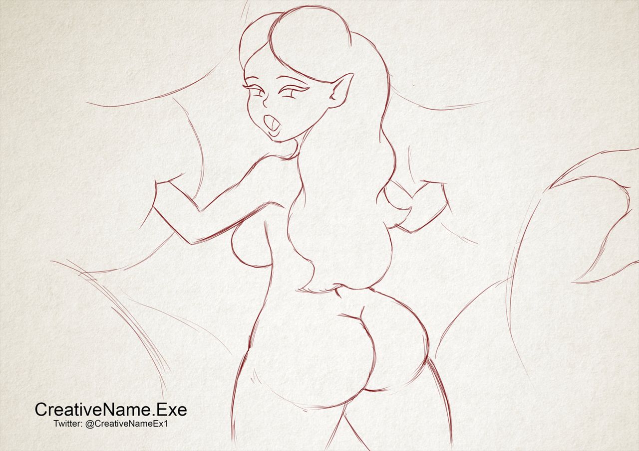 Invader Squid - Animated Scene Sketch page 3 full