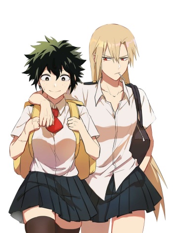Mostly Bakugo Genderbend cover