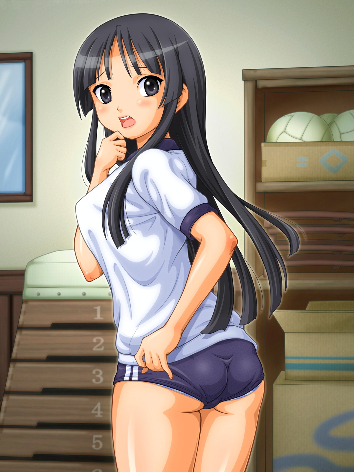 Kurokami Shoujo to Inkou Kyoushi ~Kon-iro Bloomer de no Houshuu Jugyou wo Nozoki Miru CG-shu~ page 10 full