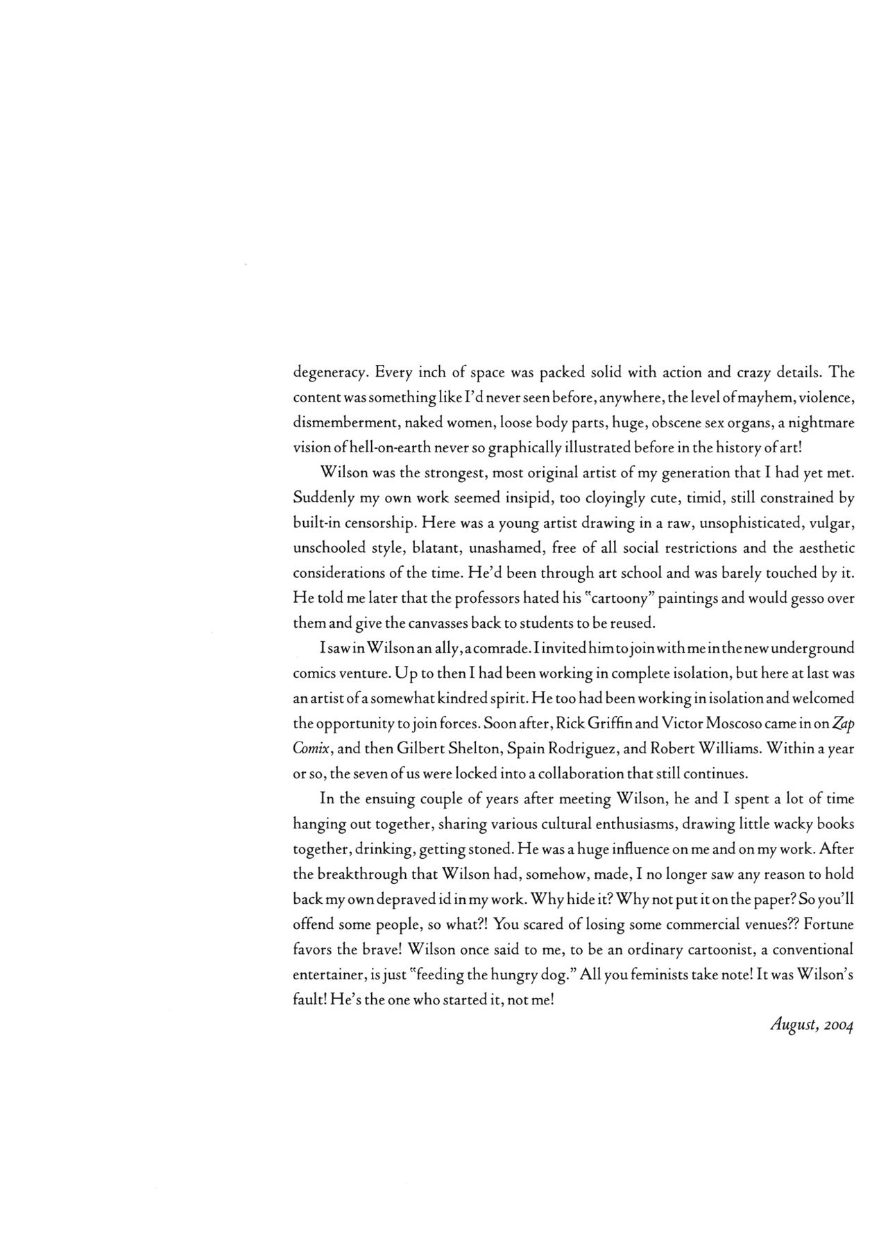 Art of S. Clay Wilson page 8 full