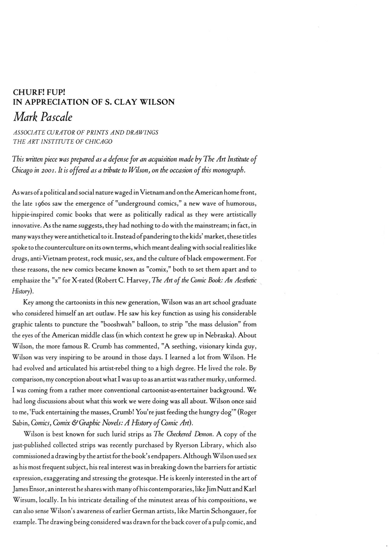 Art of S. Clay Wilson page 9 full