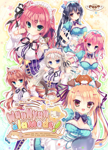 Wan Nyan ☆ A La Mode! ~Docchi ni Suru no? Wan Nyan H na Café Jijou!~ cover