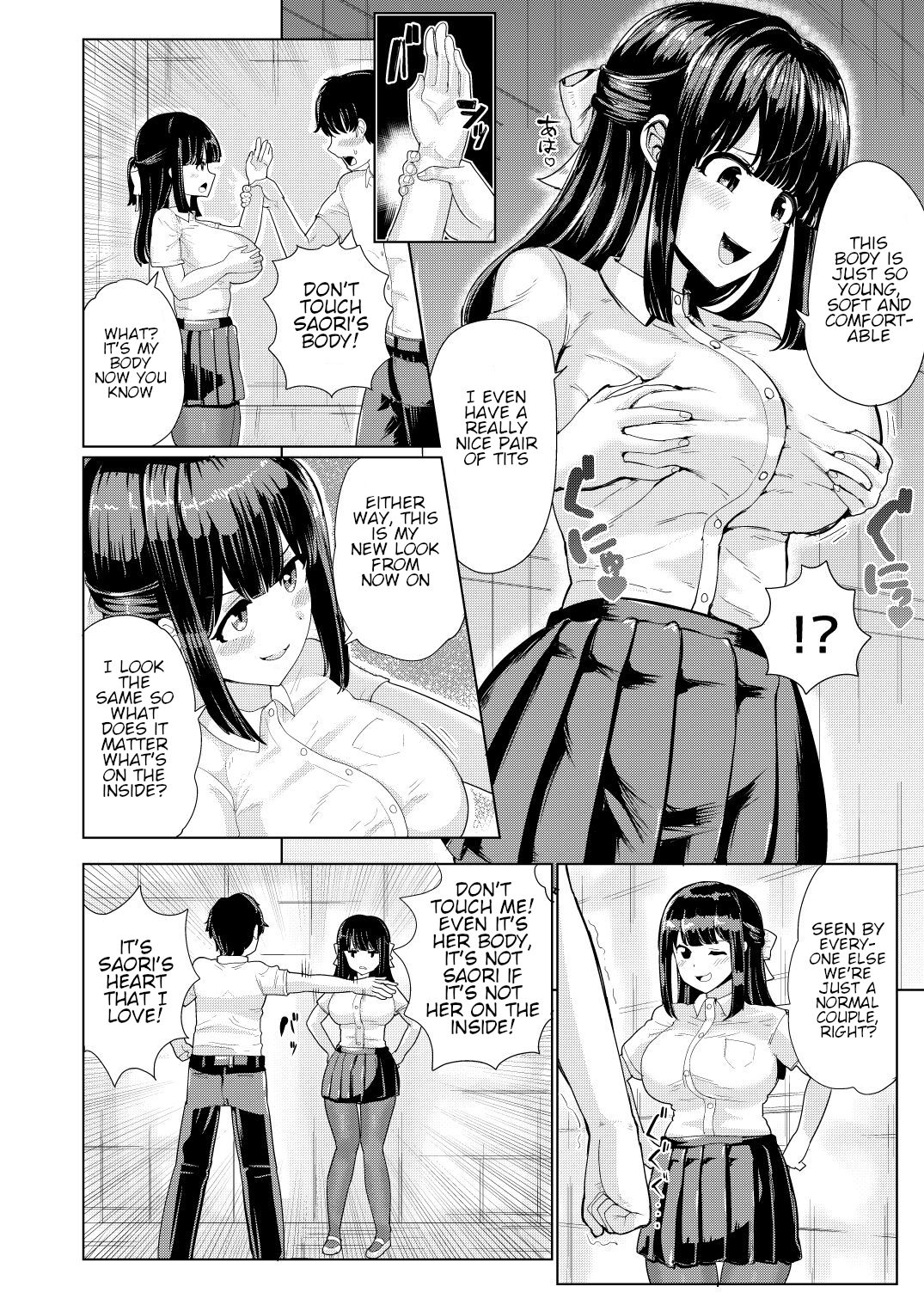 Kanojo to Oji-san no Karada ga Irekawaru TSF | A Creepy Old Guy Swaps Bodies With My Girlfriend page 5 full