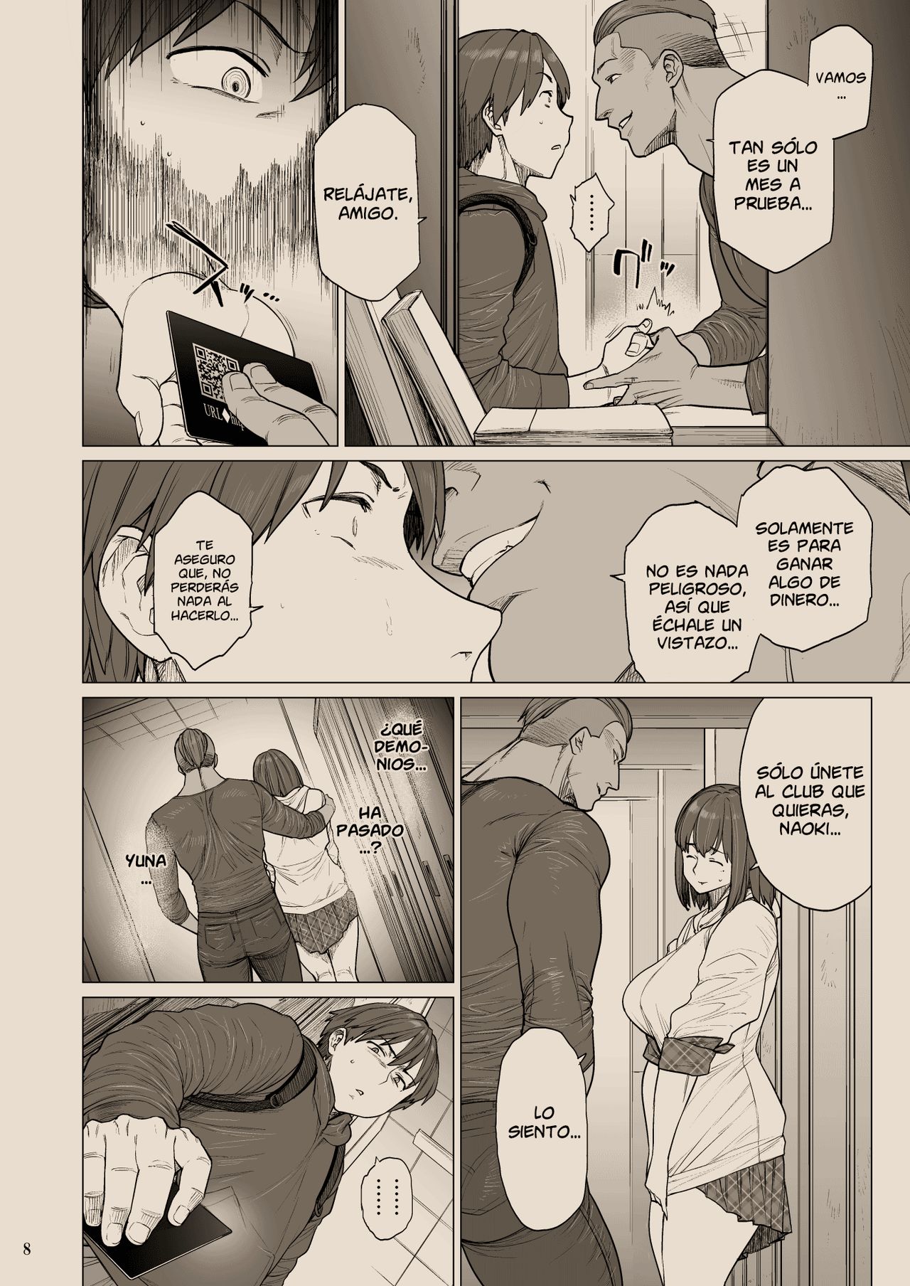B.S.S.² -Boku ga Saki ni Suki datta no ni Bijin de Kashiko na Osananajimi ga Senpai no Circle no Tetsudai de Suki Houdai Sareteita Hanashi- page 8 full