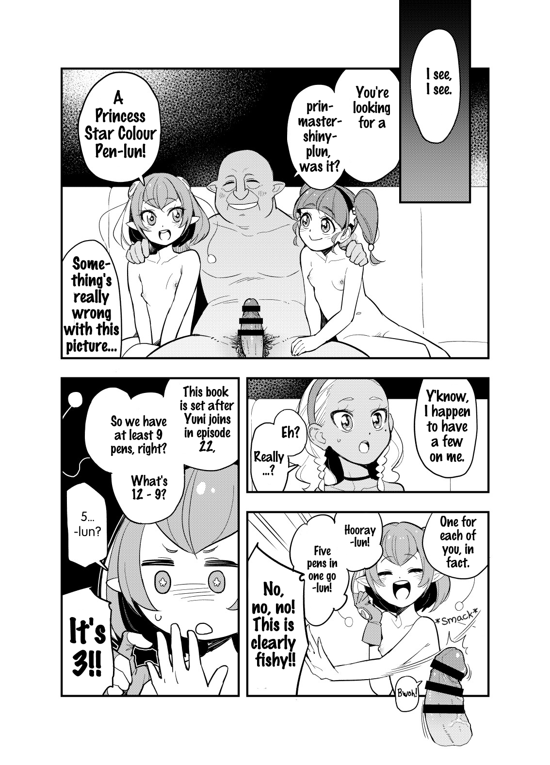 Wakusei Supponpon ni Yattekita StaPre no Gag Manga | A Trip to Planet Starkers: a StaPre Gag Manga page 10 full