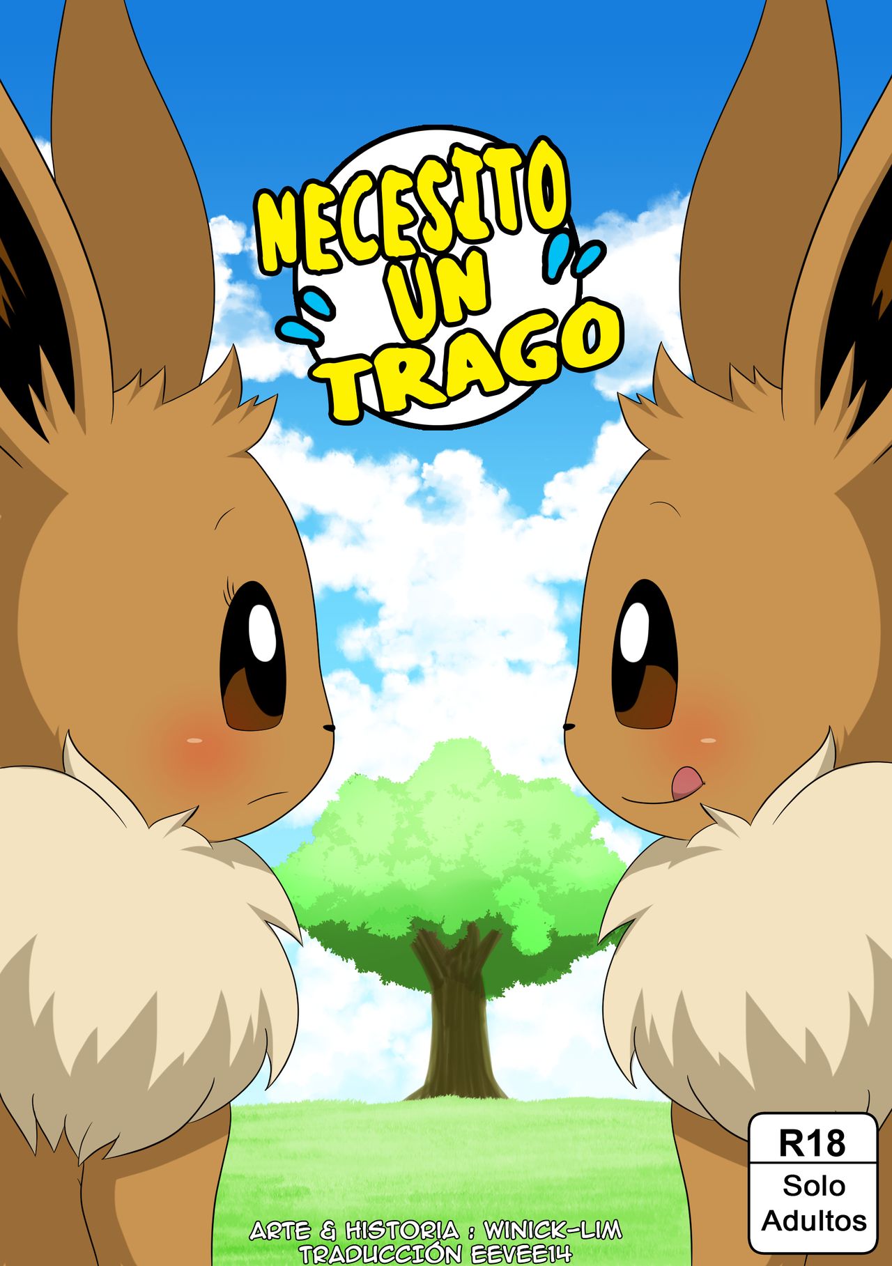 Necesito Un Trago - por Winick-Lim  Comic Eevee page 1 full