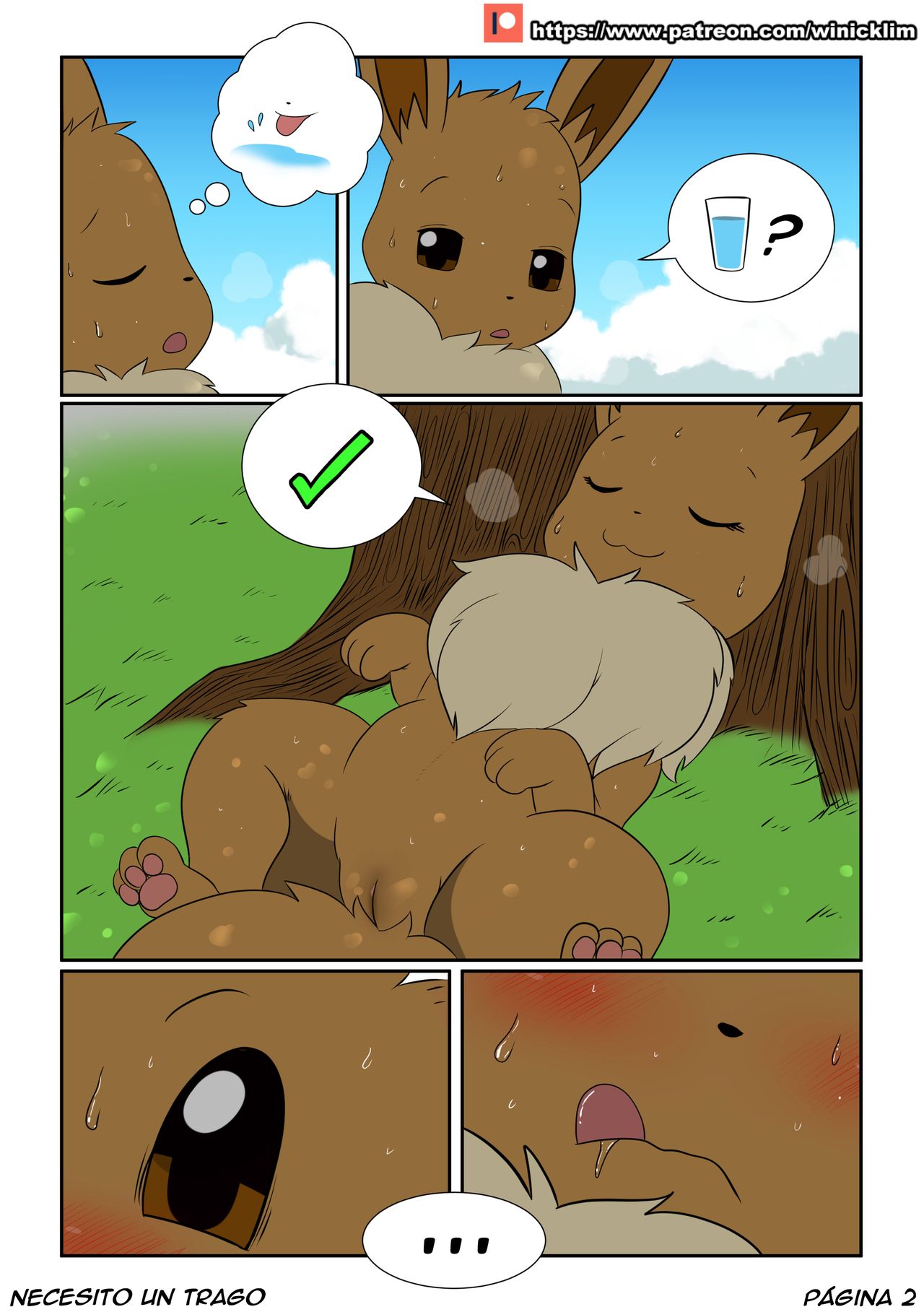 Necesito Un Trago - por Winick-Lim  Comic Eevee page 3 full