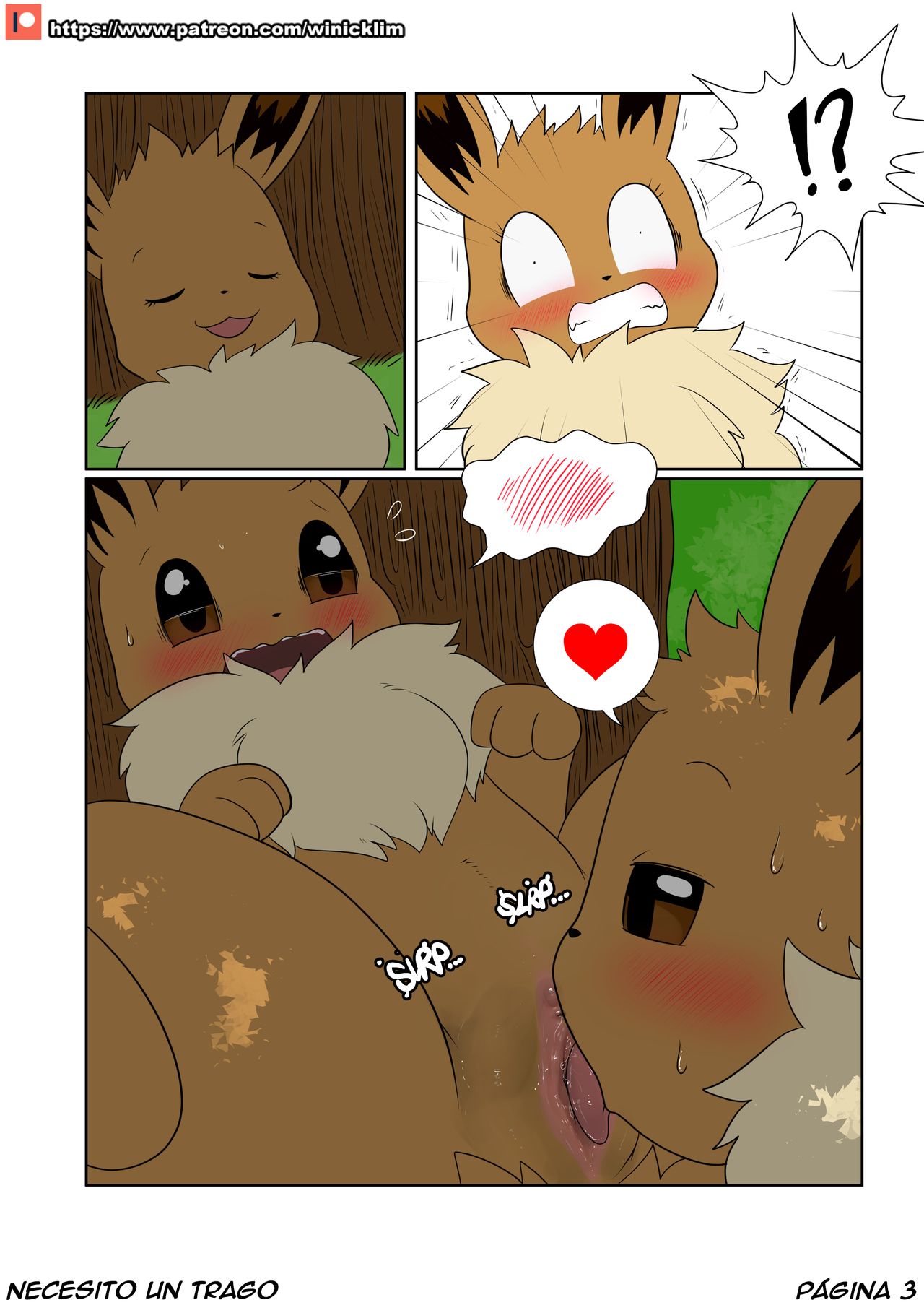 Necesito Un Trago - por Winick-Lim  Comic Eevee page 4 full