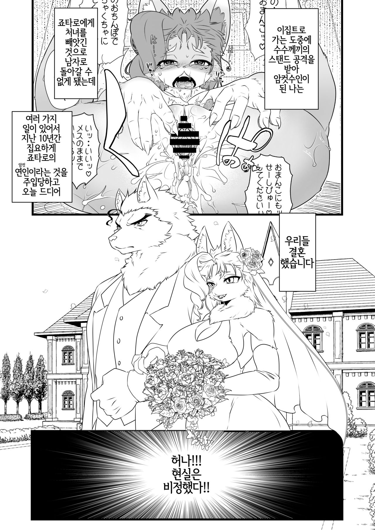 Mesukemo ni Natta Boku ga Shinyuu no Tsuma ni Naru Hanashi. | 암컷수인이 된 내가 친구의 아내로 되는 이야기. page 4 full