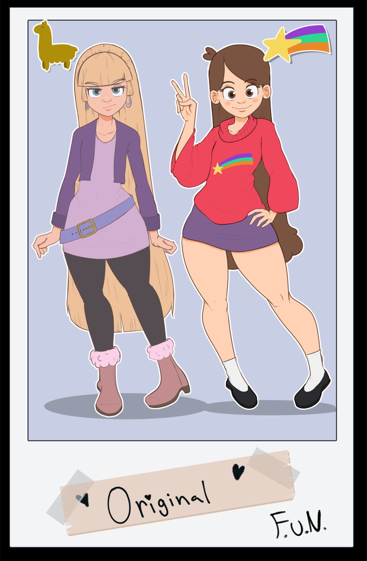 Mabel &amp; Pacifica's Summer Scrapbook page 1 full