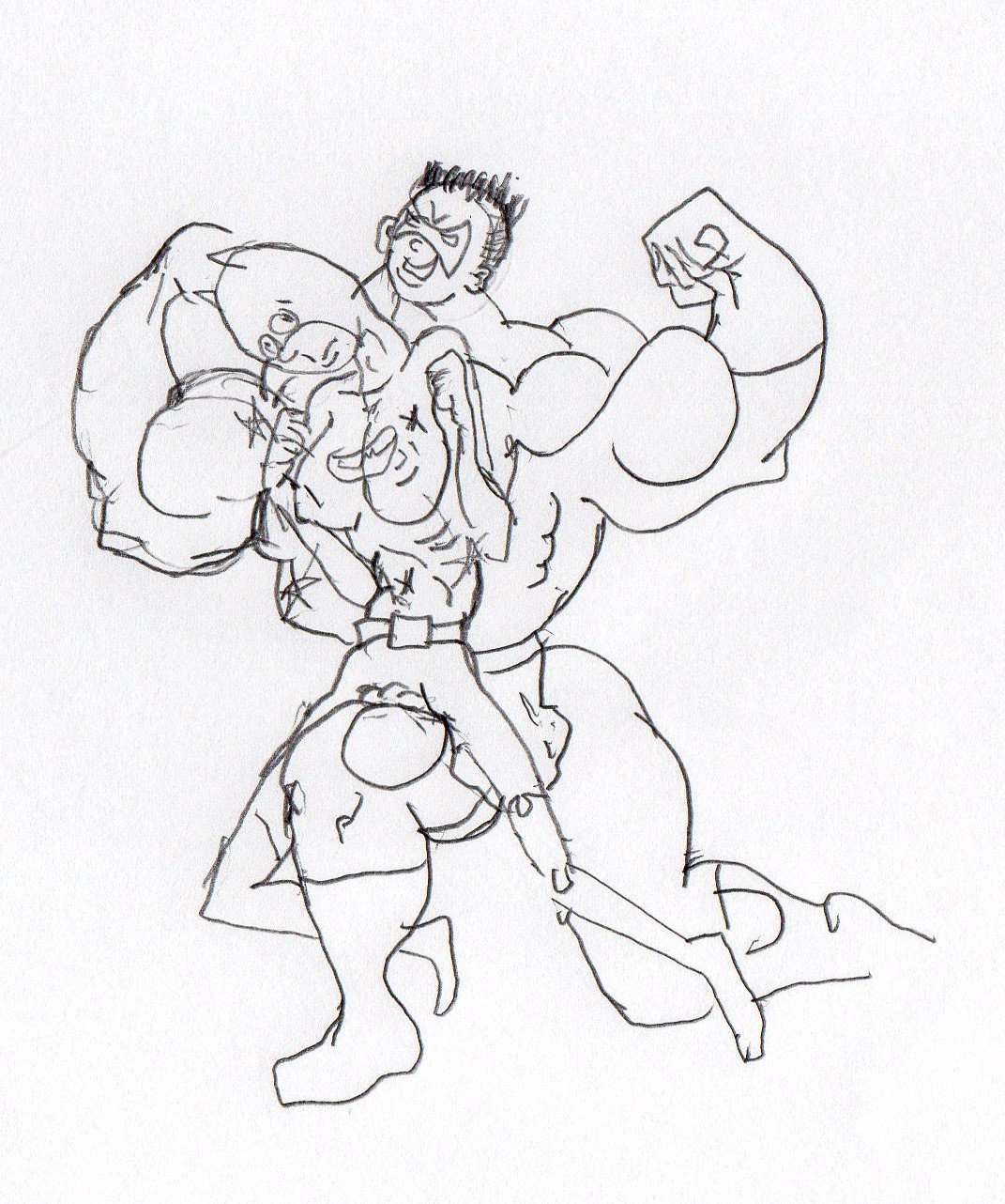 The Boi wonder hulks up. page 1 full