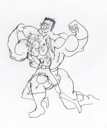 The Boi wonder hulks up. cover