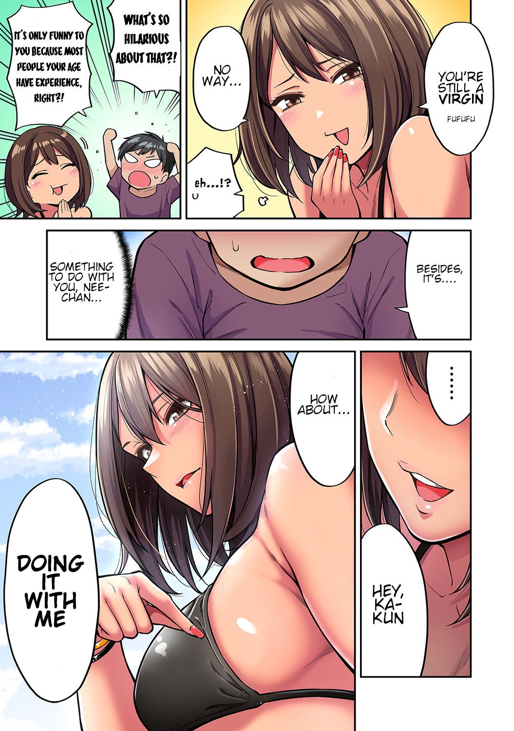 Akogare no Nee-chan ga Gal ni Natte Kaette Kita Natsuyasumi Ch. 1 page 8 full