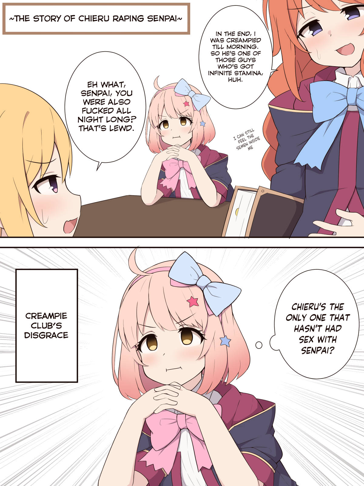 Chieru ga Senpai o Buchiokashi ni Iku Ohanashi | The Story of Chieru Raping Senpai page 1 full