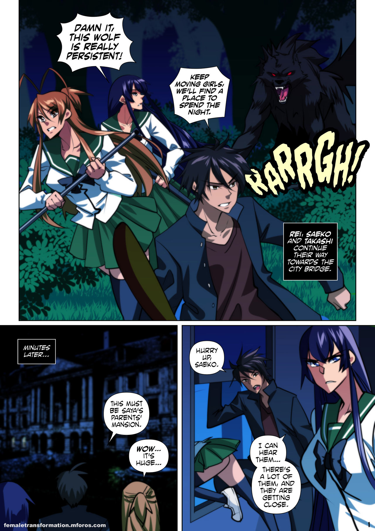 H.O.T.W. High School of the Werewolf page 2 full