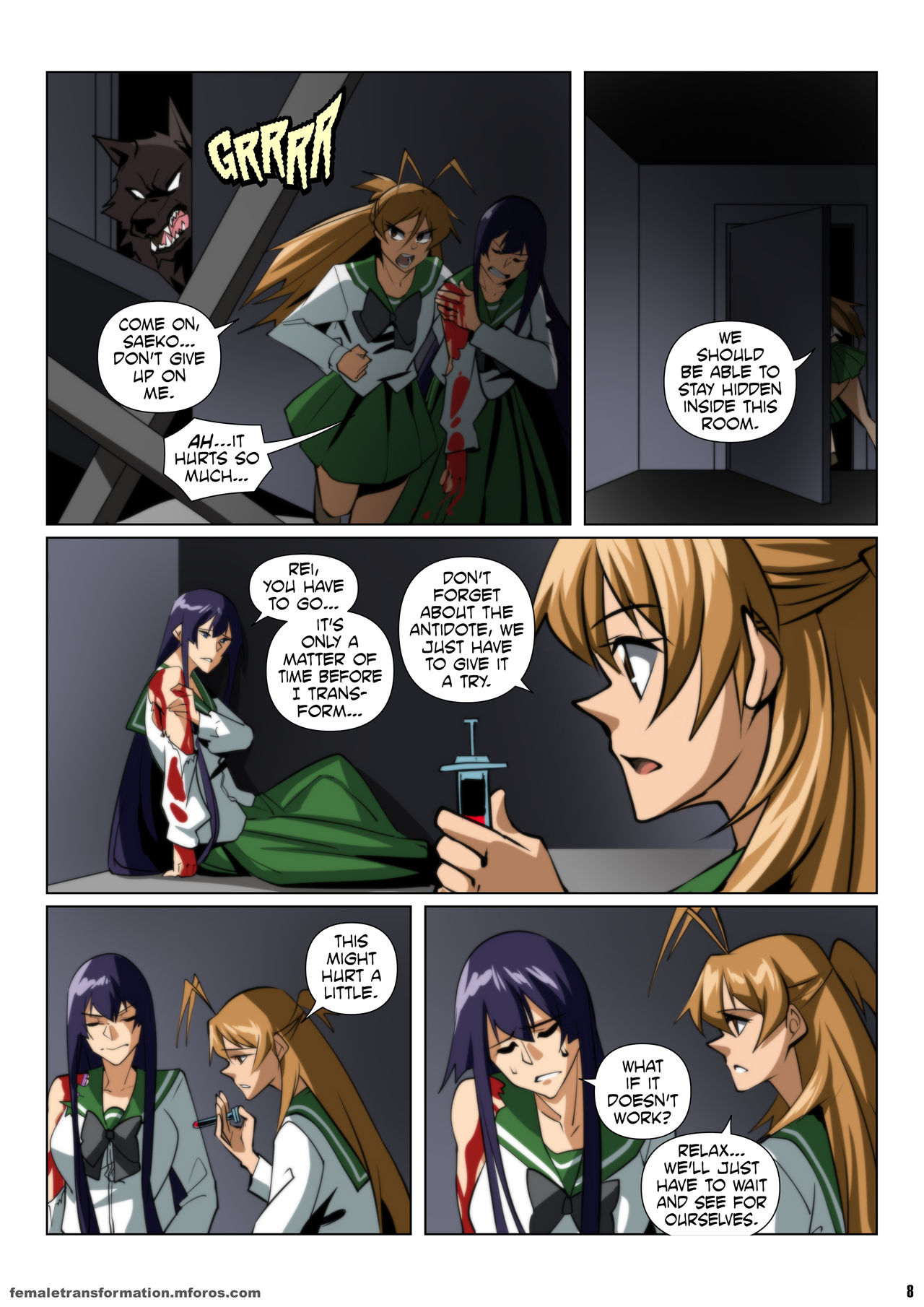 H.O.T.W. High School of the Werewolf page 9 full