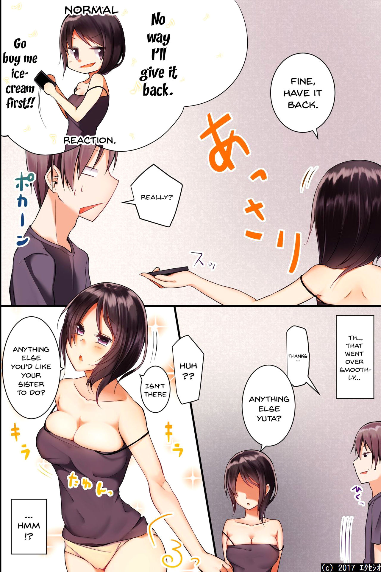 Jikochuu na Kyonyuu Ane to Hinnyuu Imouto o Matomete Saimin ni Kakete Omocha ni Shite, Ichaicha Shinagara 3P Nama Honban! page 8 full