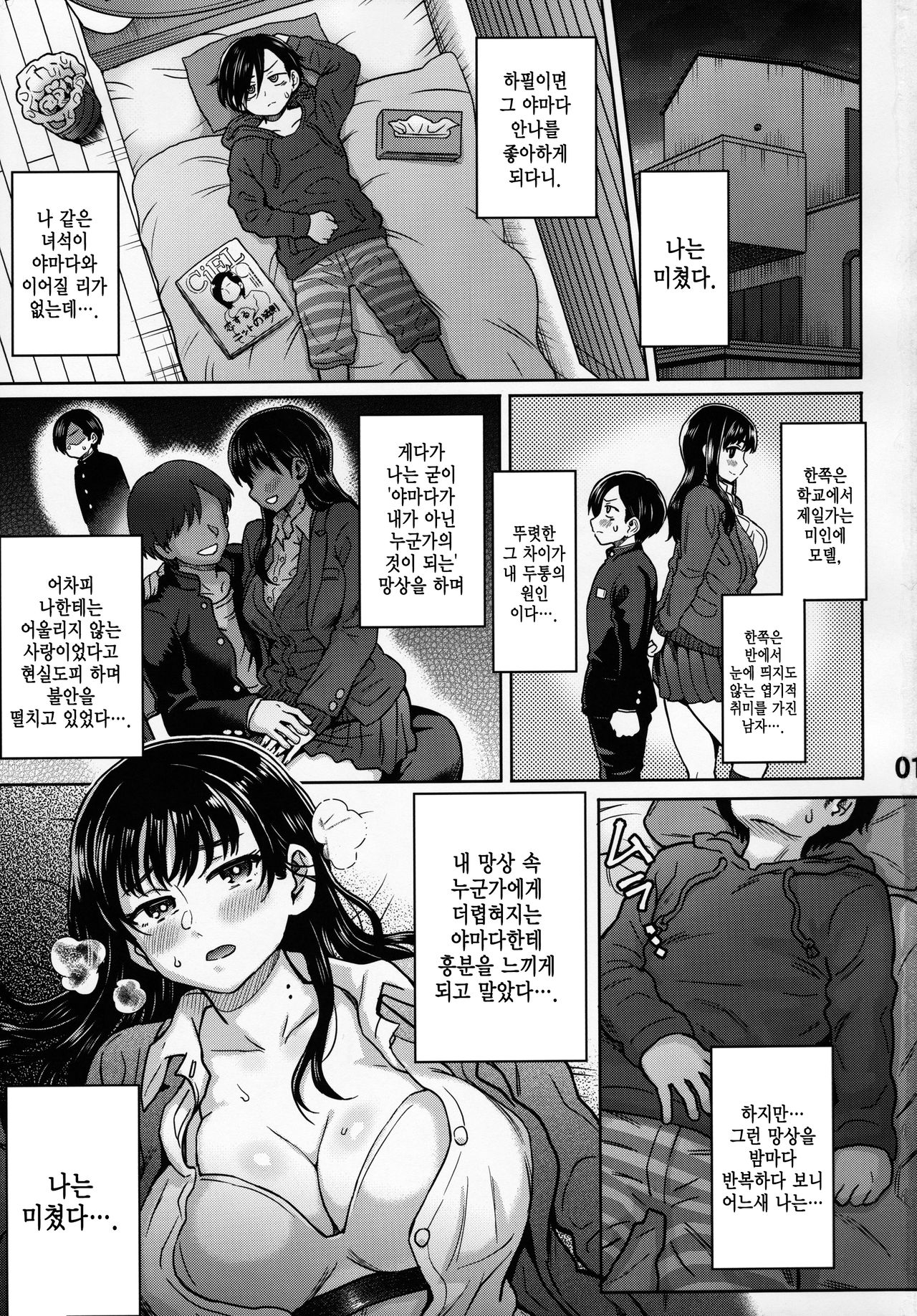 Boku no Kokoro no NTR  Mousou | 내 마음의 NTR  망상 page 3 full