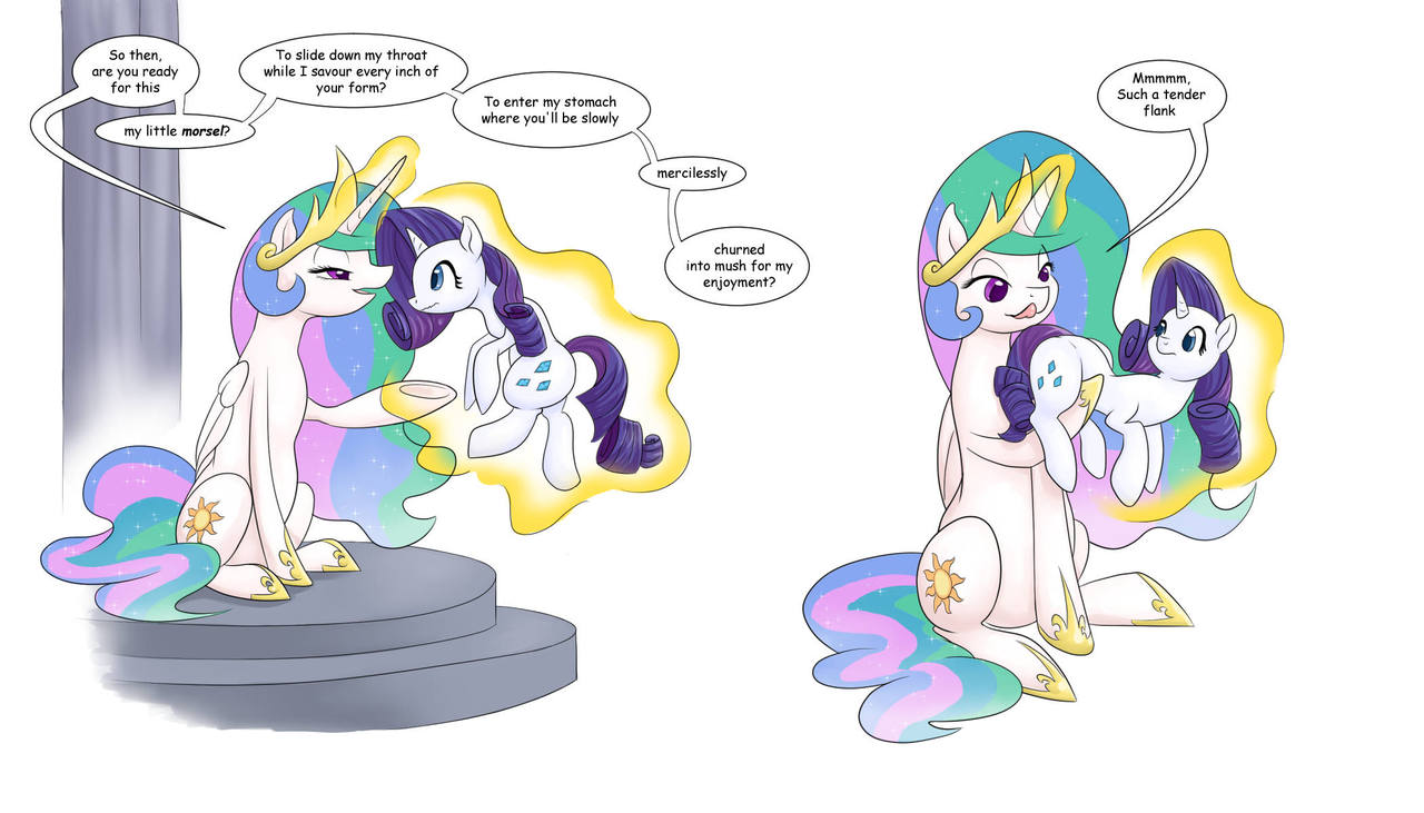 Celestia, Luna, and Cadence Vore Collection page 3 full