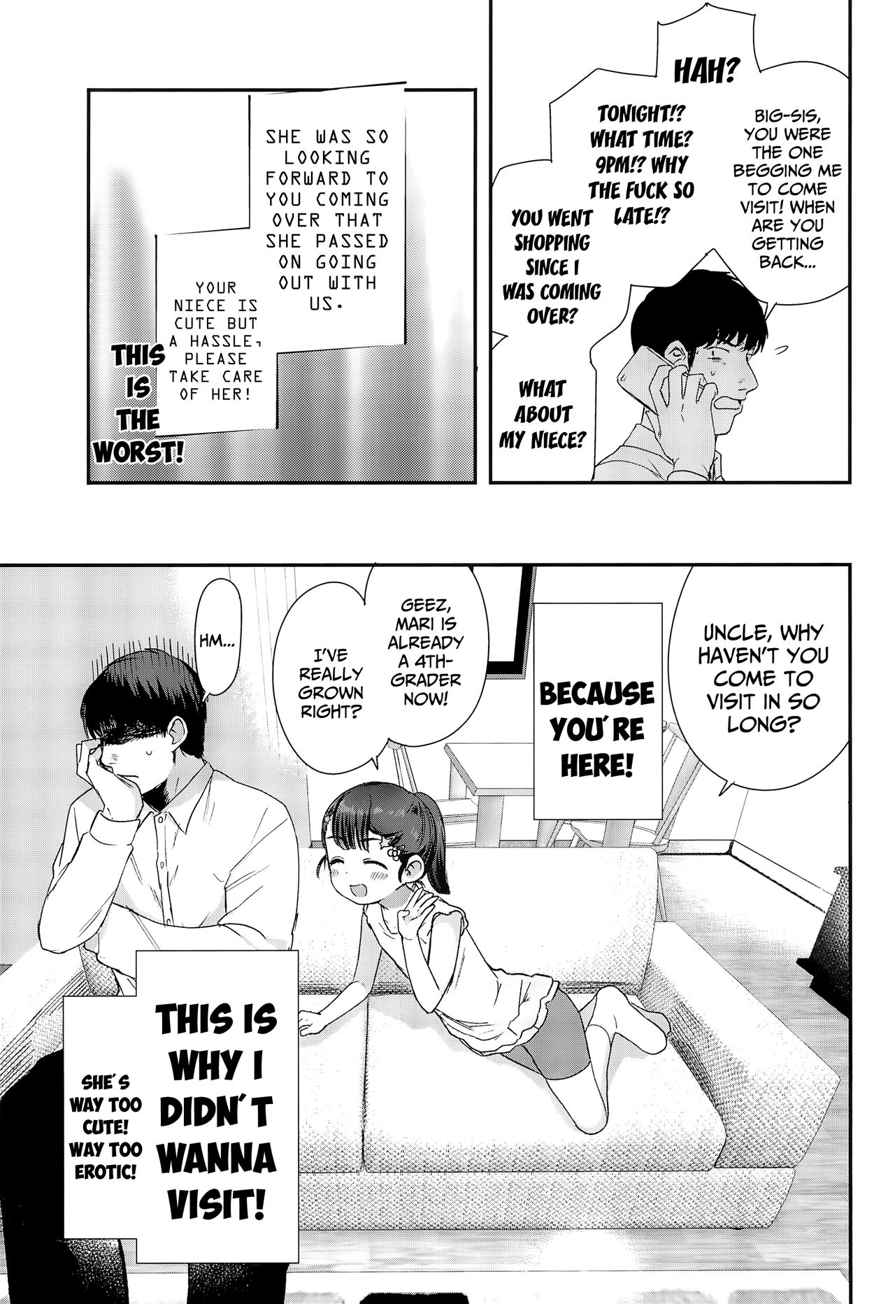 Omae ga Iru kara Kaeritaku Nakatta noni | I Can't Visit My Family-Home Because My Niece Lives There! page 5 full