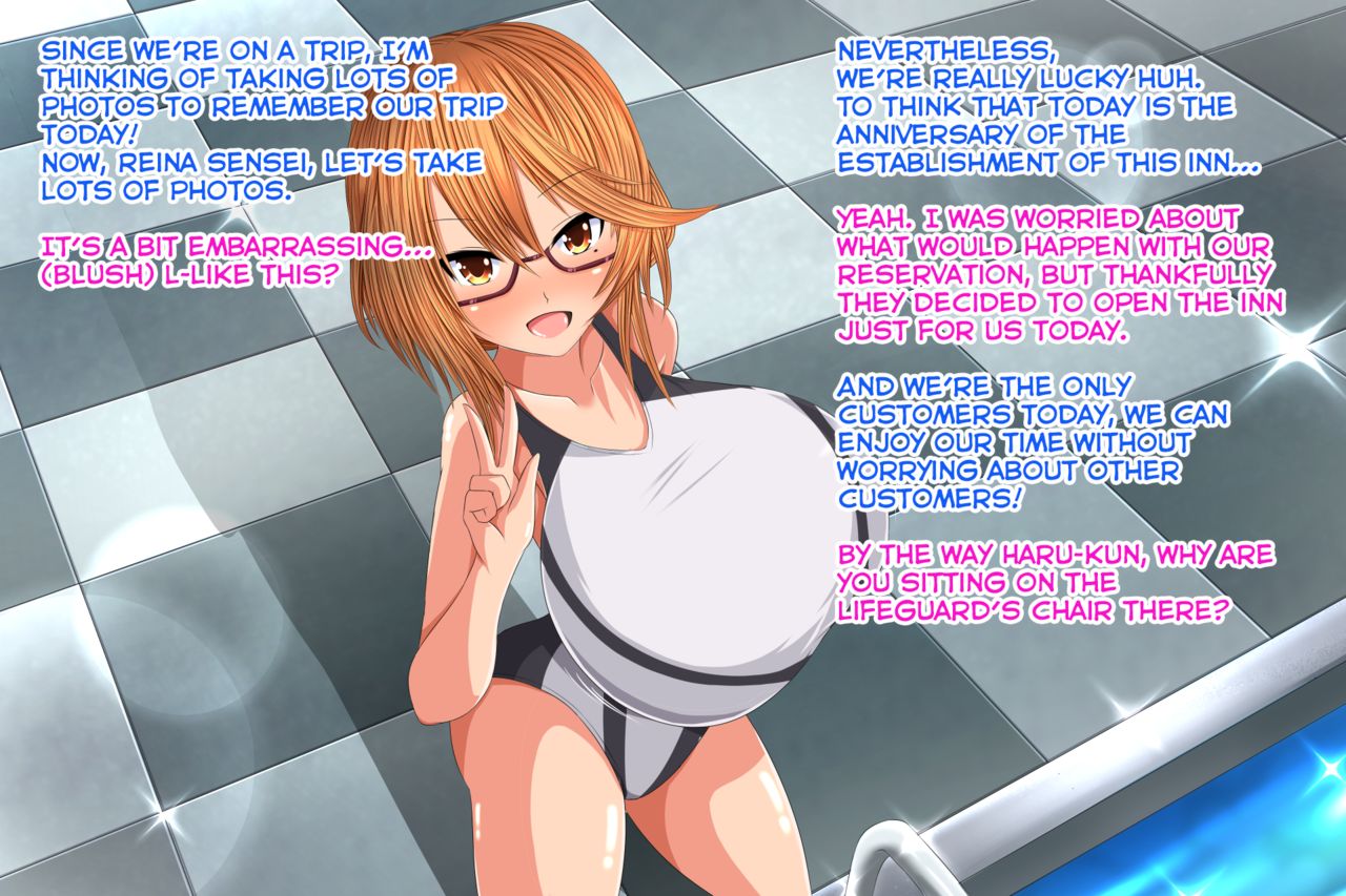 Bakunyuu Onee-san Reina Sensei to Pool Ryokou | Pool Trip With Busty Teacher Onee-san♥ page 4 full