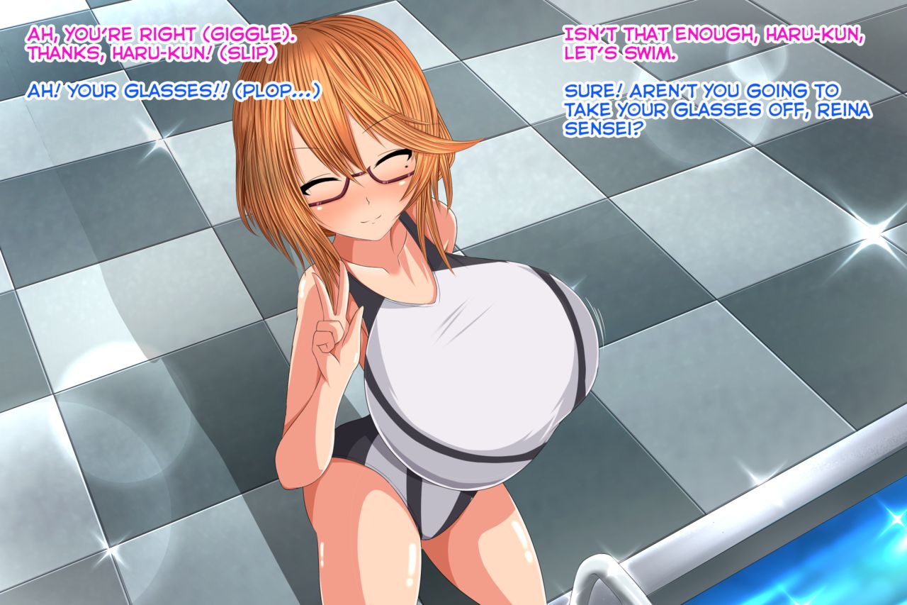 Bakunyuu Onee-san Reina Sensei to Pool Ryokou | Pool Trip With Busty Teacher Onee-san♥ page 7 full