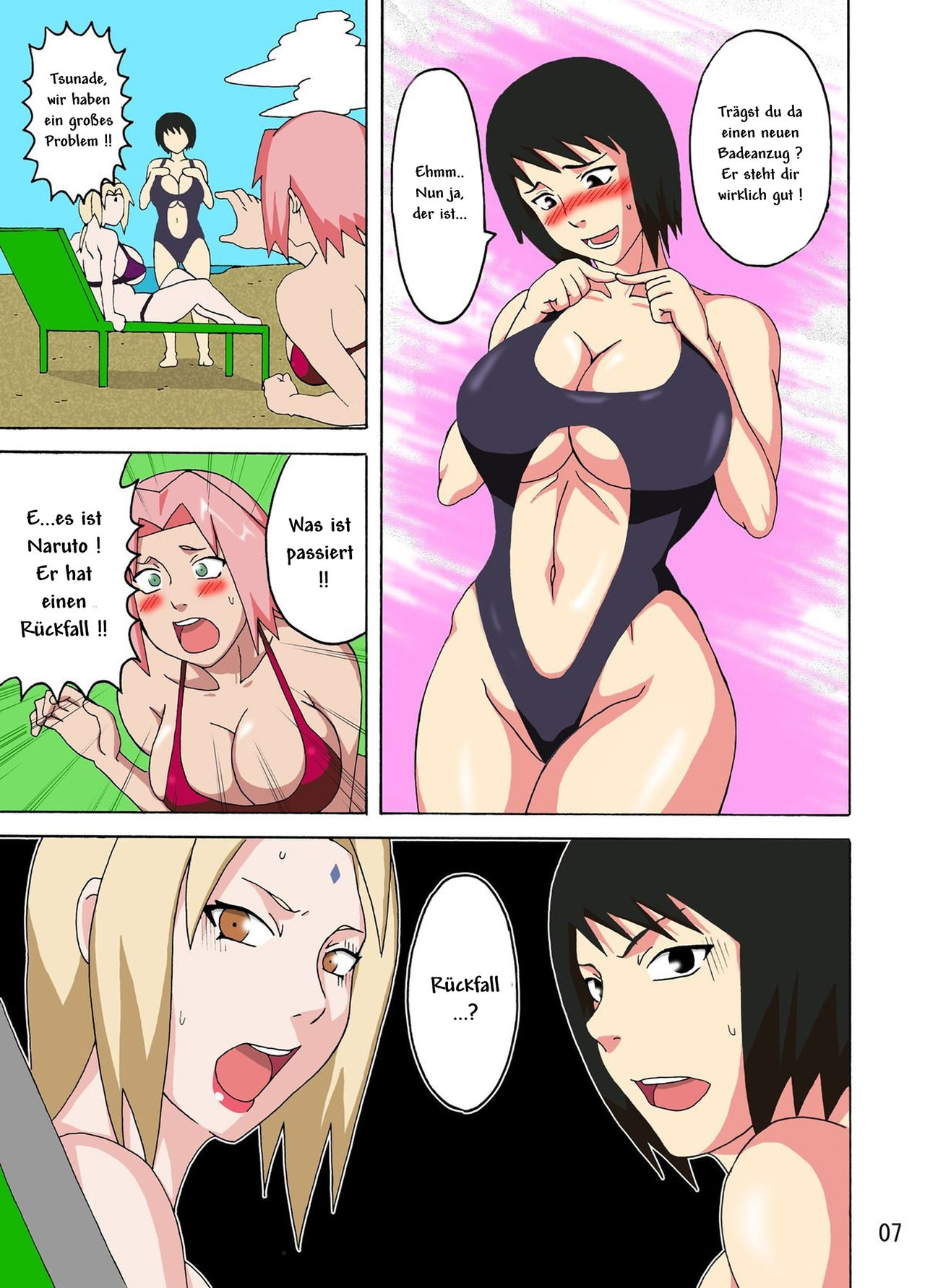 Tsunade no Insuiyoku | Tsunade's Obscene Beach page 8 full