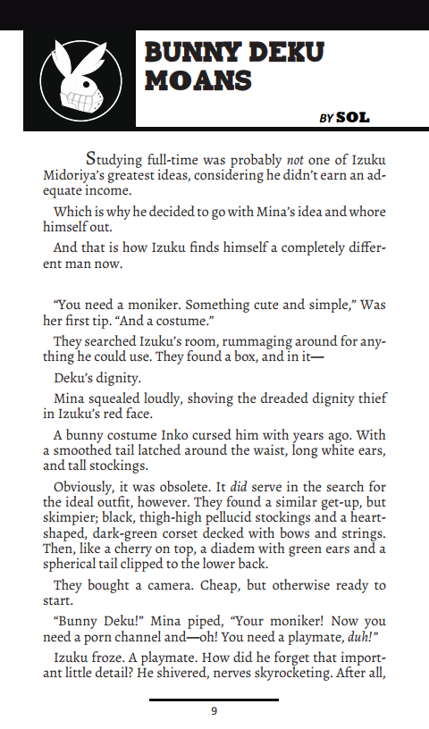 Debauched Deku: A Midoriya "Deku" Izuku R18 Fanzine page 9 full