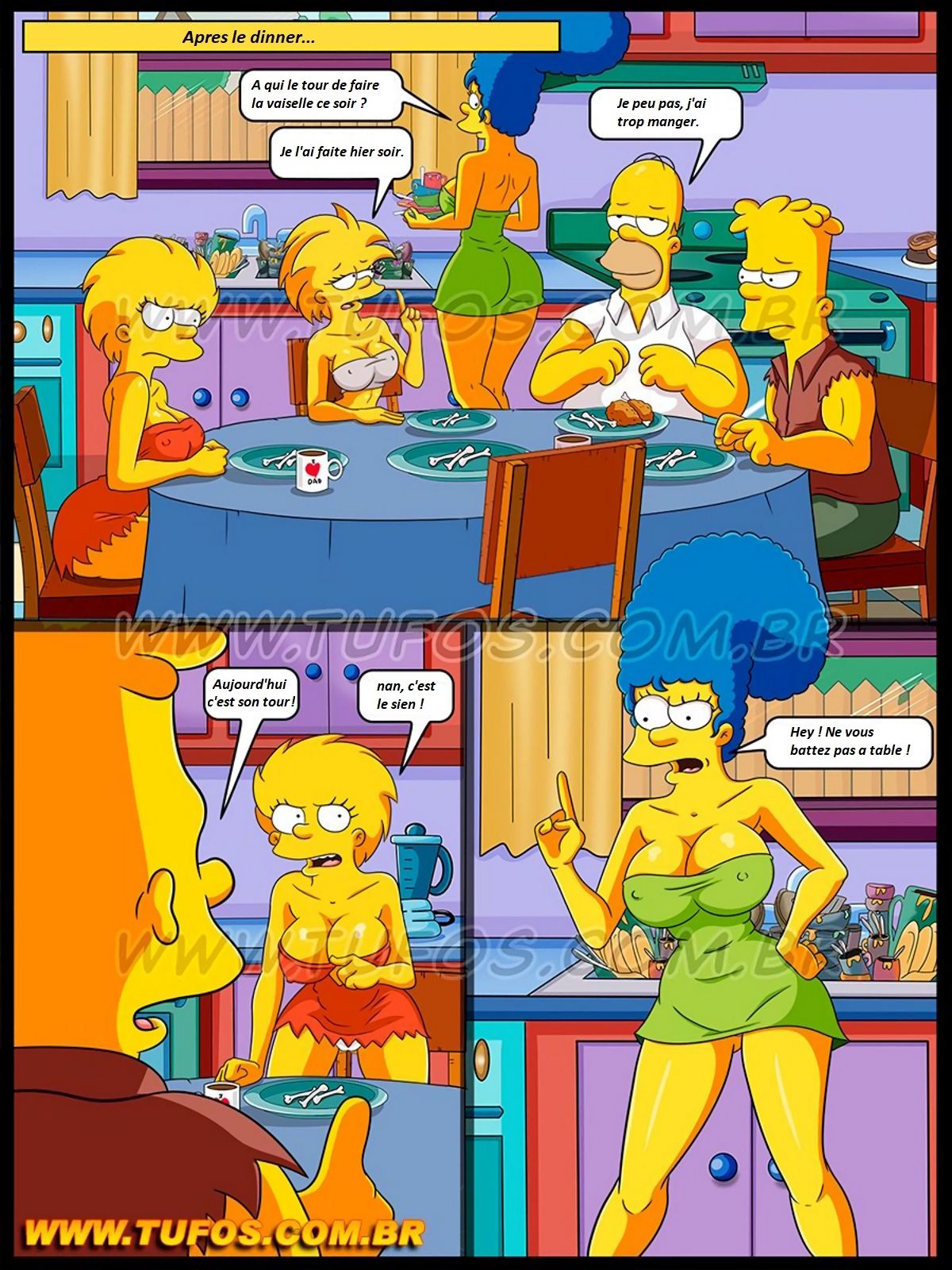 Os Simptoons 003 - Jogando Damas - The Checkers Game page 3 full