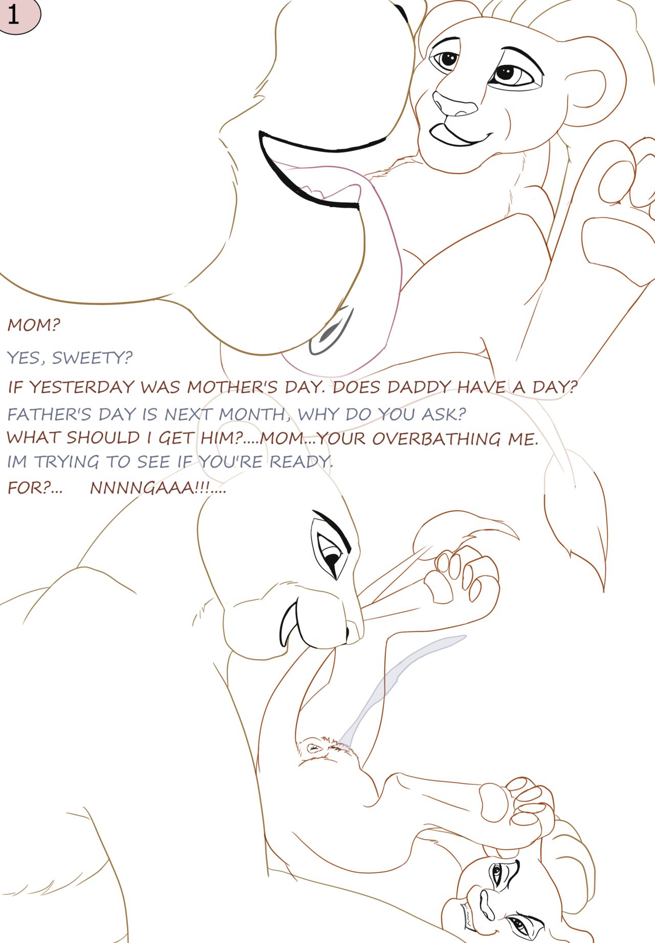 Father's Day in the Pridelands page 1 full