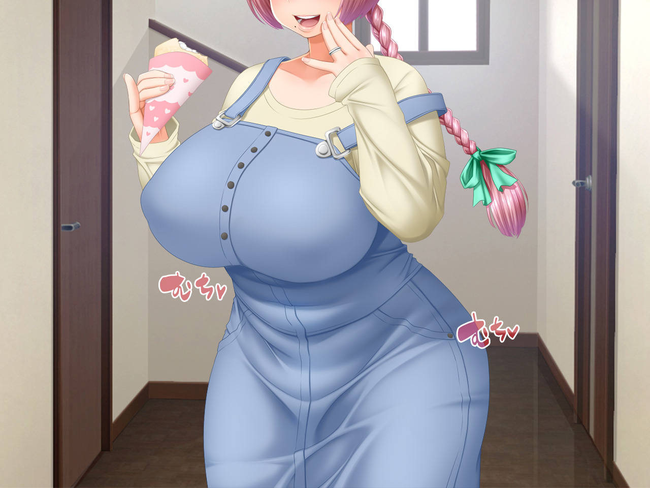 # Diet Monitor no Wana ni Hamatta Okashi Daisuki Pocha Tsuma Fumi ka 29-sai page 4 full