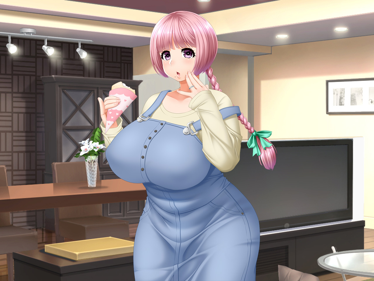 # Diet Monitor no Wana ni Hamatta Okashi Daisuki Pocha Tsuma Fumi ka 29-sai page 7 full