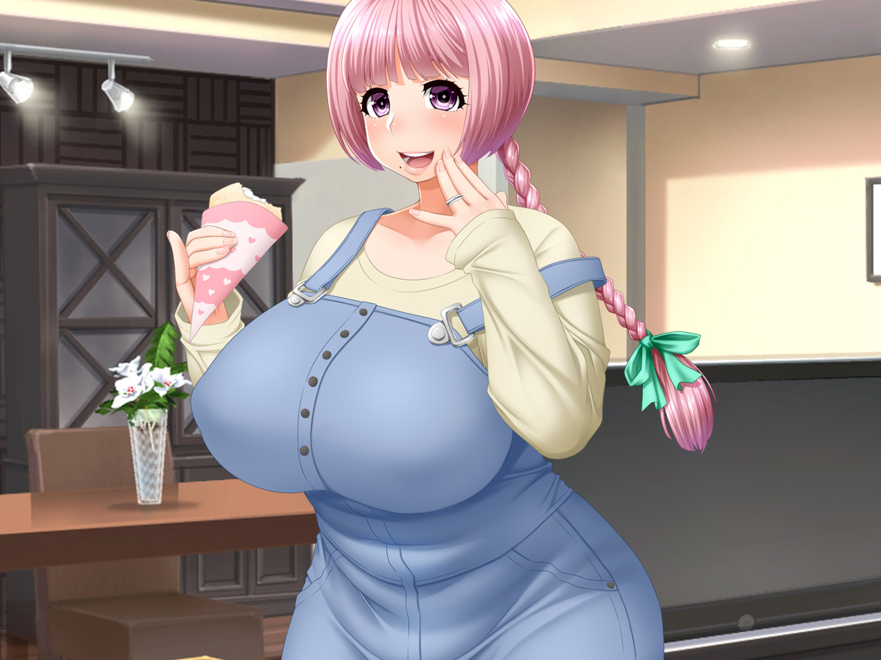 # Diet Monitor no Wana ni Hamatta Okashi Daisuki Pocha Tsuma Fumi ka 29-sai page 9 full