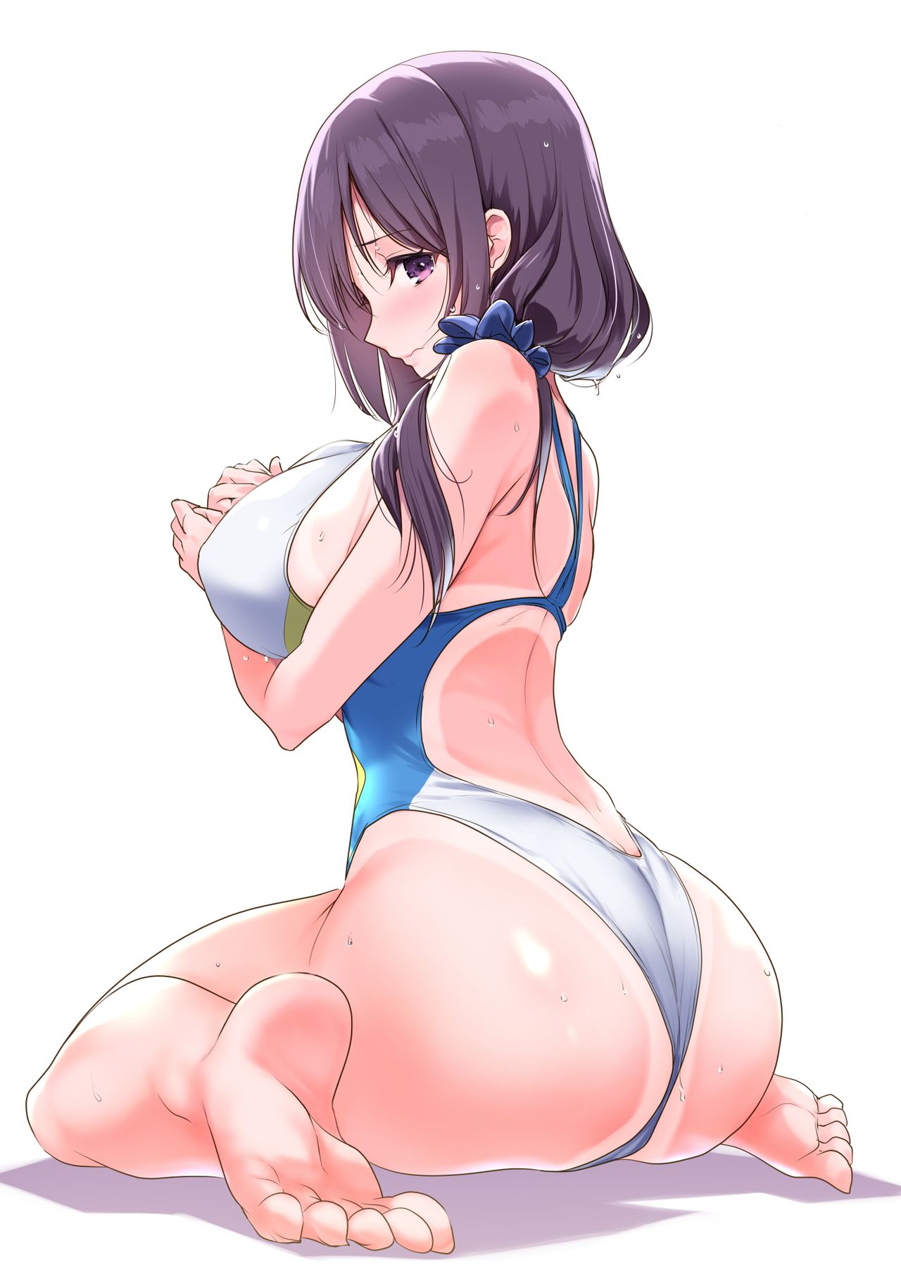 Kyonyuu ga Nayami no Suiei Buin page 4 full