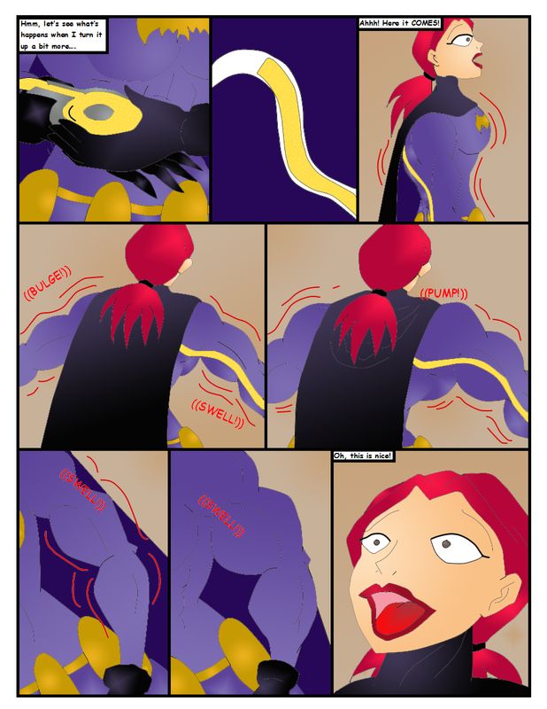 Batgirl Muscle Growth Comic page 3 full