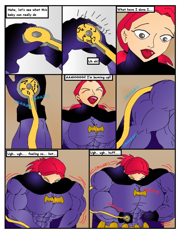 Batgirl Muscle Growth Comic page 5 full