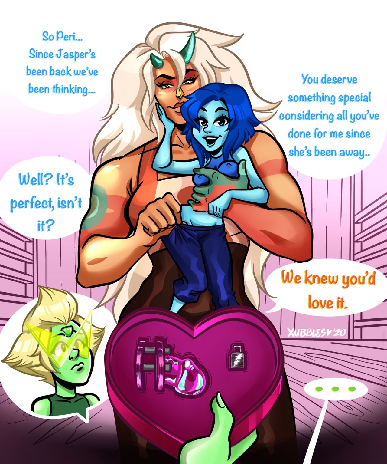 Jasper X Peridot X Lapis page 1 full