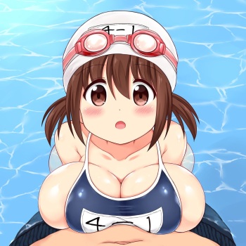 Mizugi o Wasurete Zenra de Jugyou o Ukeru Mana-chan cover