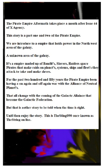 THE PIRATE EMPIRE AFTERMATH Book One. cover