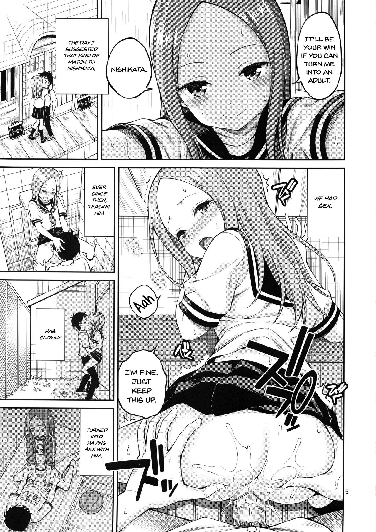 Torokashi Jouzu no Takagi-san + Soredemo Ayumu wa Hametekuru page 4 full