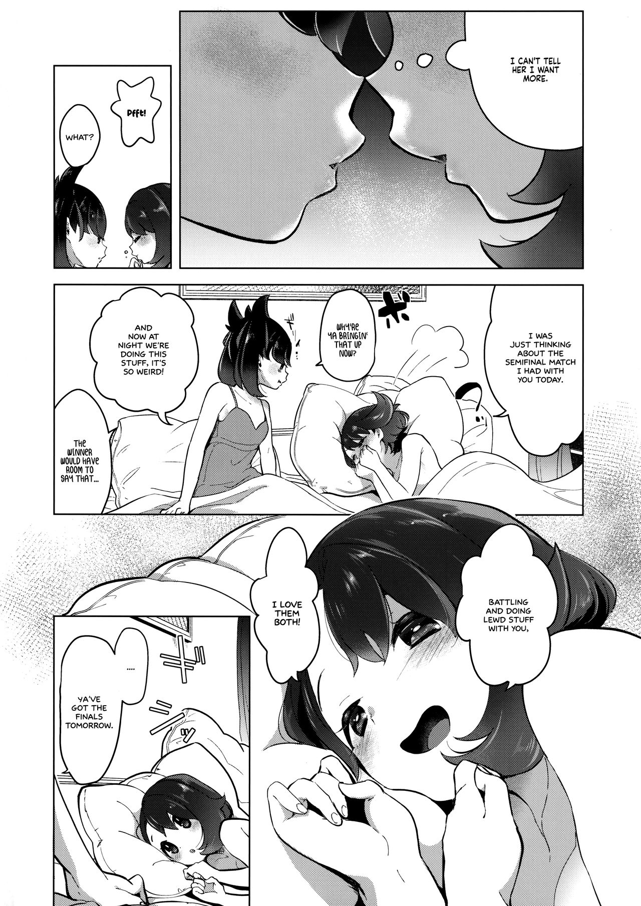Marnie wa Yuuri kara Amai Ringo o Futatsu Moraimashita. | Marnie got Two Sweet Apples from Gloria   =White Symphony= page 7 full