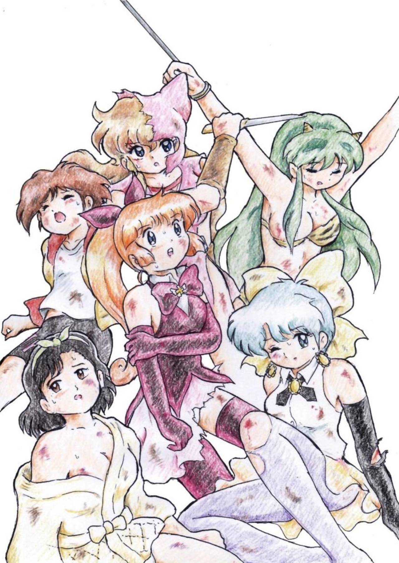 Natsukashi no Anime Heroine Ryona &amp; Ryoujoku Rough Gashuu page 3 full