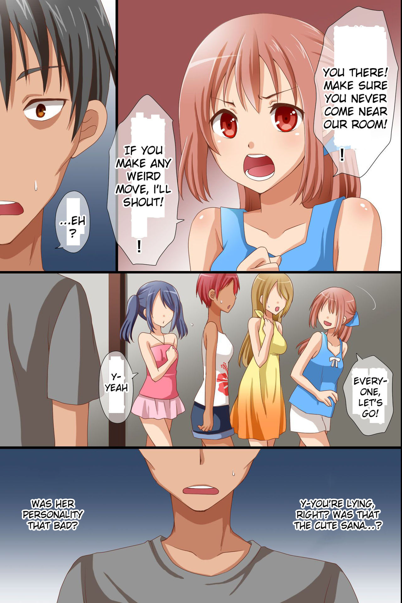 Namaiki na Meikko-tachi ga Asobi ni Kita node Mahou no Kagami de Juujun ni Shite Kawaii Boku Senyou Dorei ni Shita page 5 full