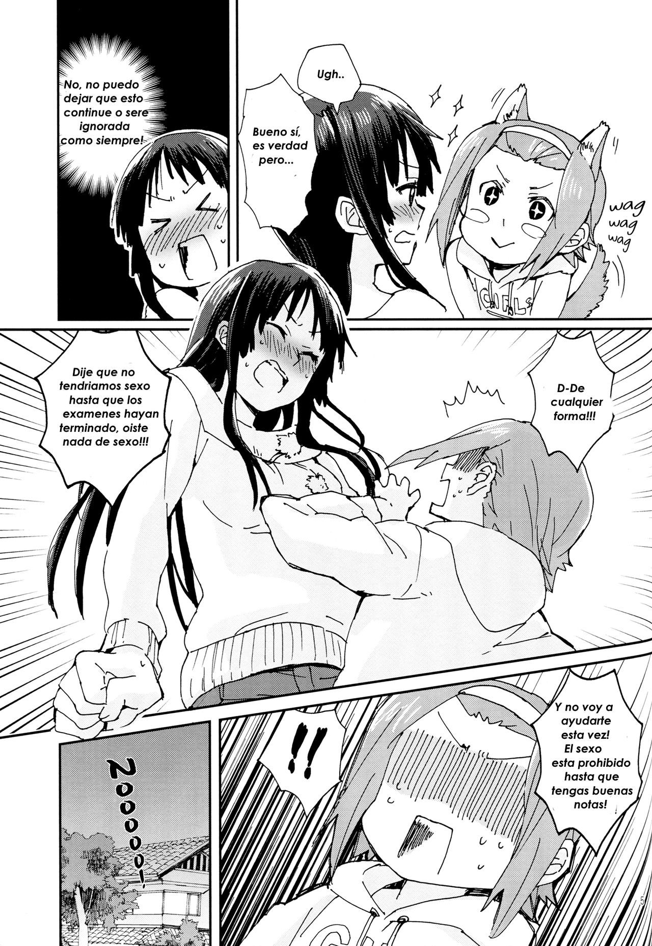 Watashi to kanojo to Kimi Test | Exámenes Finales con Ritsu y Mio page 4 full