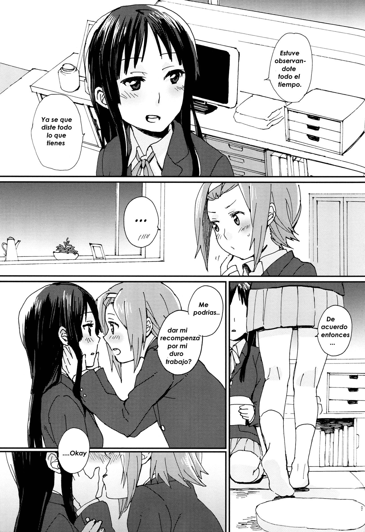Watashi to kanojo to Kimi Test | Exámenes Finales con Ritsu y Mio page 8 full